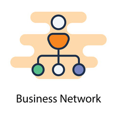 Business Network icon. Suitable for Web Page, Mobile App, UI, UX and GUI design.