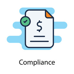 Compliance icon. Suitable for Web Page, Mobile App, UI, UX and GUI design.