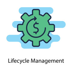 Lifecycle Management icon. Suitable for Web Page, Mobile App, UI, UX and GUI design.