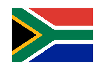 South Africa Flag original size and colors