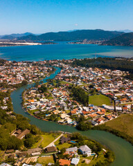 Ilha Praia Paisagem Natureza Paradisiaca Floripa Barra da Lagoa Florianopolis Santa Catarina Litoral Canal Mar Oceano Atlantico Trilha Pedras Rochas Verão Brasileiro Brasil Turismo Turístico Temporada