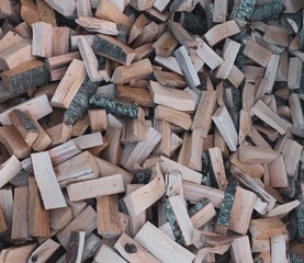 stacked logs of firewood texture background