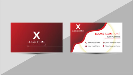Corporate Business Card Layout Modern Template Design