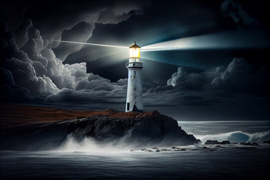 Lighthouse With A Beam Of Light Images – Browse 111,611 Stock Photos ...