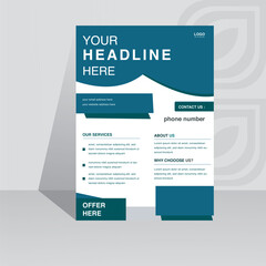 corporate flyer design template. modern , unique, abstract, layout, business , formal, cover, blue, white, gradient, typo, graphic, information, menu, ,