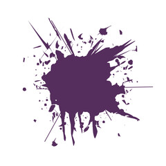 Ink splash texture pattern grunge element, dirty paint spill.