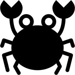 Crab Glyph Icon