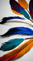 feather. created with generative AI technology