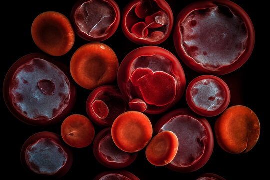 Blood cells in a PET, AI Generative