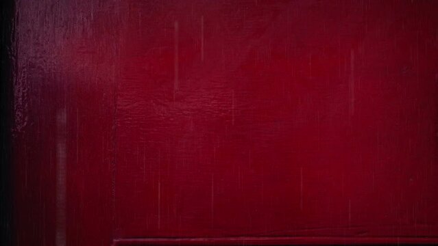 Person Knocks On Door In The Rain