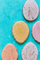 Decorated Easter Cookies, Sugar Cookies with creative Icing, Easter present