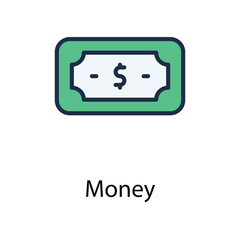 Money icon. Suitable for Web Page, Mobile App, UI, UX and GUI design.
