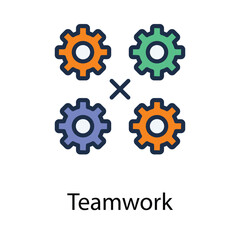 Teamwork icon. Suitable for Web Page, Mobile App, UI, UX and GUI design.