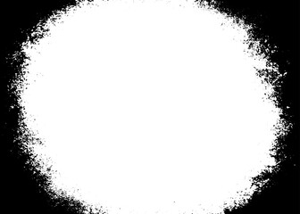 Grunge border vector texture background. Abstract frame overlay. Dirty and damaged backdrop. Vector graphic illustration with transparent white. EPS10.