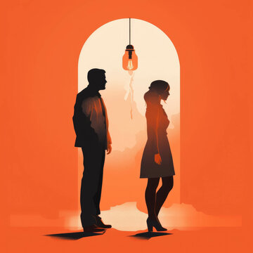 Uncovering the Psychology Behind Gaslighting Psychology art concept. AI generation.