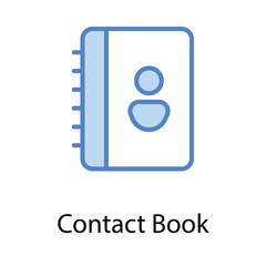 Contact Book icon. Suitable for Web Page, Mobile App, UI, UX and GUI design.