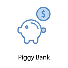 Piggy Bank icon. Suitable for Web Page, Mobile App, UI, UX and GUI design.