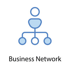 Business Network icon. Suitable for Web Page, Mobile App, UI, UX and GUI design.