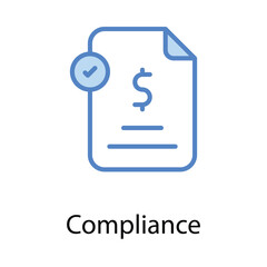 Compliance icon. Suitable for Web Page, Mobile App, UI, UX and GUI design.