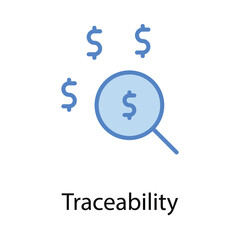 Traceability icon. Suitable for Web Page, Mobile App, UI, UX and GUI design.