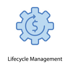 Lifecycle Management icon. Suitable for Web Page, Mobile App, UI, UX and GUI design.