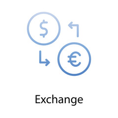 Obraz premium Exchange icon. Suitable for Web Page, Mobile App, UI, UX and GUI design.
