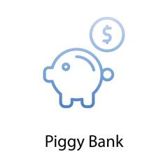 Piggy Bank icon. Suitable for Web Page, Mobile App, UI, UX and GUI design.