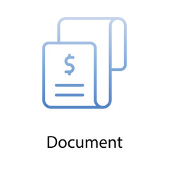 Document icon. Suitable for Web Page, Mobile App, UI, UX and GUI design.