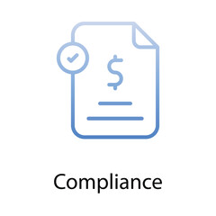 Compliance icon. Suitable for Web Page, Mobile App, UI, UX and GUI design.
