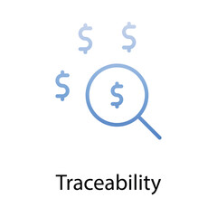 Traceability icon. Suitable for Web Page, Mobile App, UI, UX and GUI design.