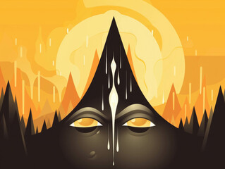 Shining a light on the reality of crying as a sign of extreme fear. . AI generation.