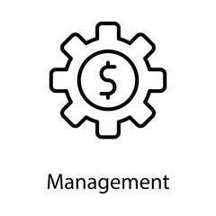 Management icon. Suitable for Web Page, Mobile App, UI, UX and GUI design.