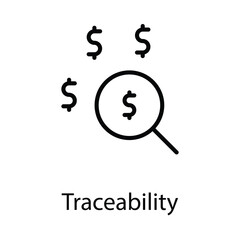 Traceability icon. Suitable for Web Page, Mobile App, UI, UX and GUI design.