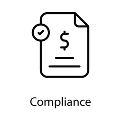 Compliance icon. Suitable for Web Page, Mobile App, UI, UX and GUI design.