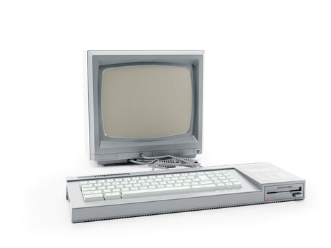 Vintage 128 K color personal computer