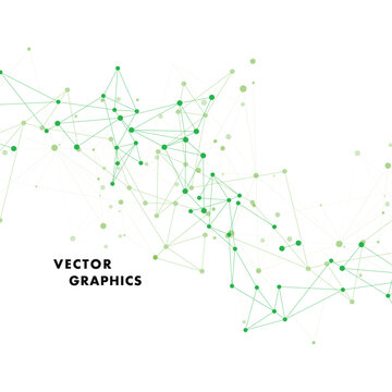 Abstract connecting dots and lines. Node digital plexus dot. Network line for web. Connection science and technology background.