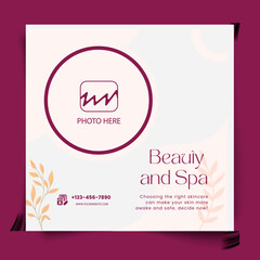 Social media post Templates for Beauty and