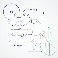 Circuit technology background. Abstract electrical and digital data. Vector connection desing