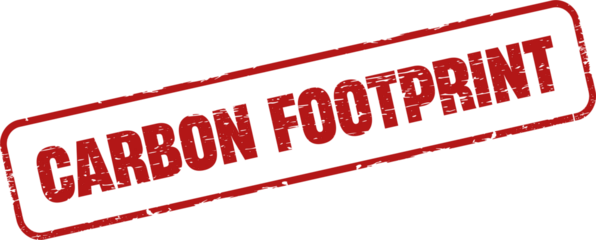 Carbon footprint grunge rubber stamp