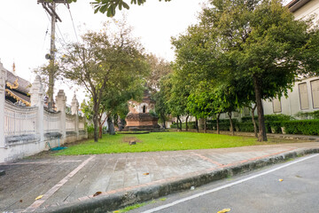 People walking in the center of Chiang Mai city, travel concept.