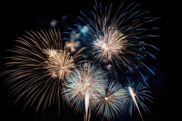 Fireworks in the night sky