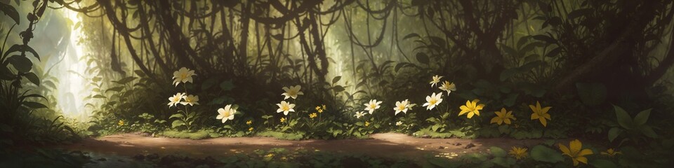 The jungle background (AI)