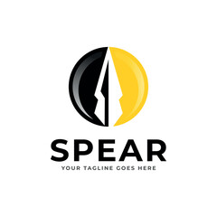 Spear logo vector design template