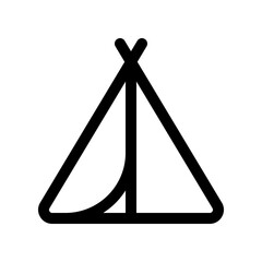 Editable tepee tent vector icon. Part of a big icon set family. Perfect for web and app interfaces, presentations, infographics, etc