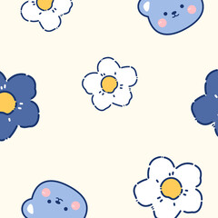 The beauty of watercolors and various flowers