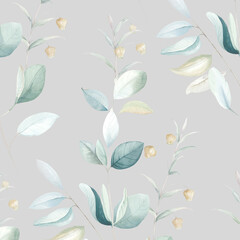 The beauty of watercolors and various flowers