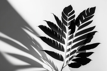silhouette of a plant, Generative AI