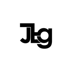 jtg lettering initial monogram logo design