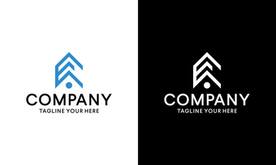 home logo design, the letter 