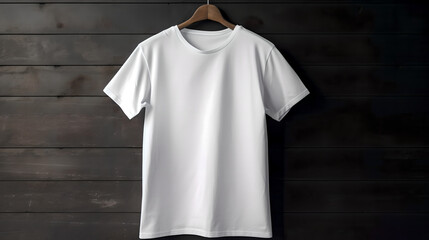 white t shirt mockup, mock-up with Generative Art